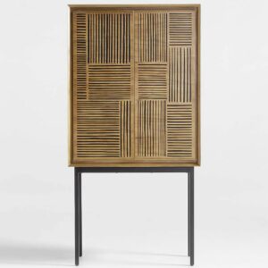 Bar Cabinet With Integrated Lighting